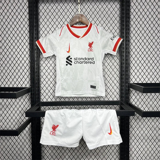 Camisola infantil de visitante alternativa do Liverpool 2024