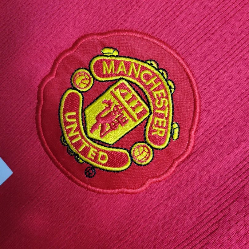 Maillot domicile UCL manches longues de Manchester United 2007