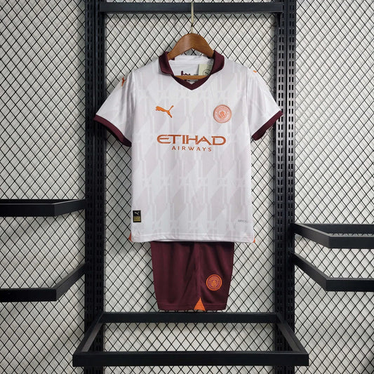 Dziecięca koszulka wyjazdowa Manchester City 2023