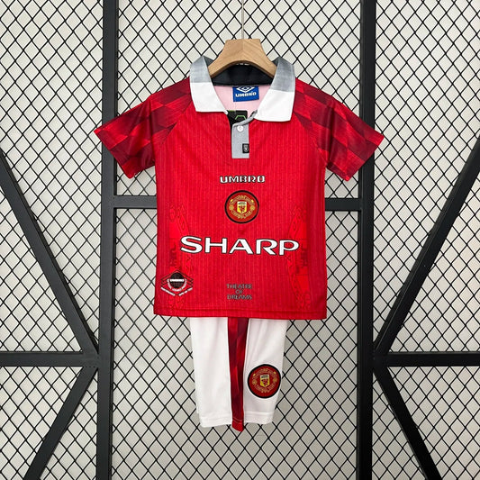 Manchester United 1996 Home Kids Jersey
