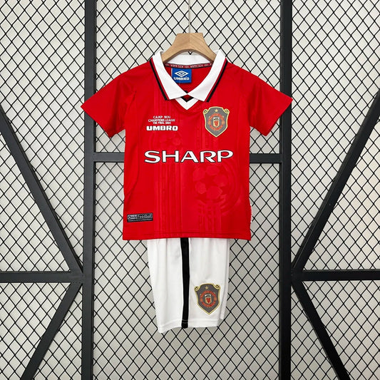 Manchester United 1999 Home Kids Jersey