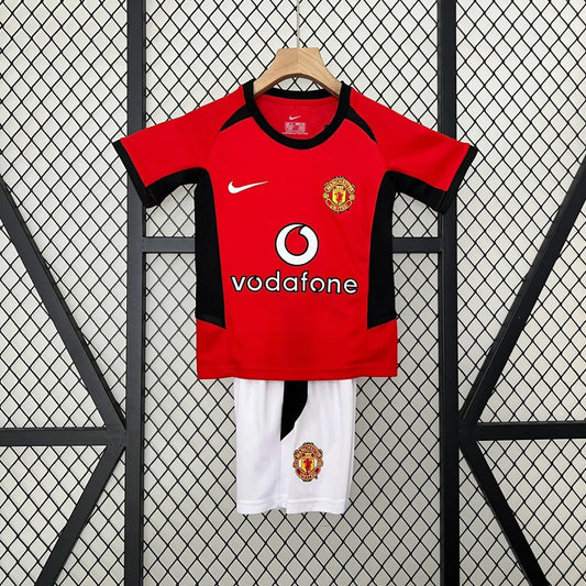 Manchester United 2002 Home Kids Jersey