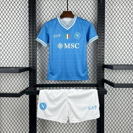 Maglia da casa per bambini del Napoli 2025
