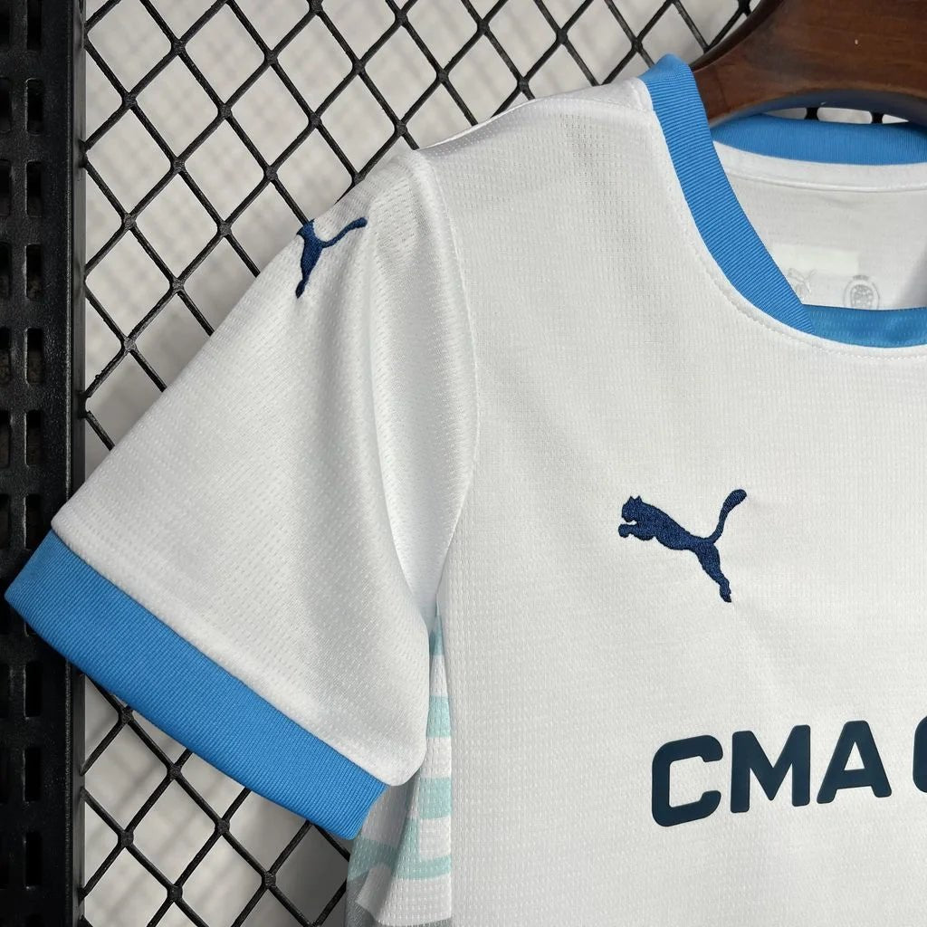 Olympique de Marseille 2024 Home Kids Jersey