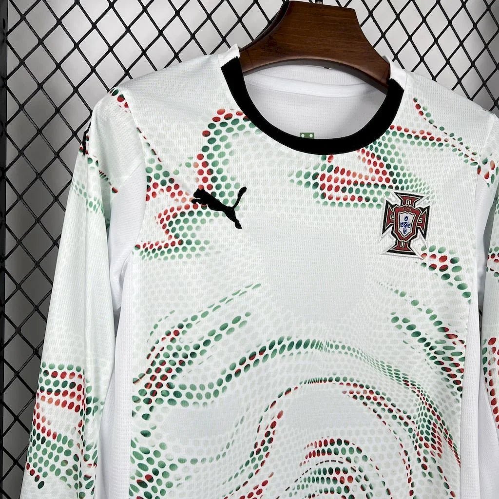 Portugal 2025 Uit Kids-shirt met lange mouwen