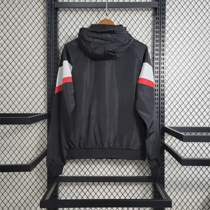 PSG 2023 Windbreaker Black And White Jersey