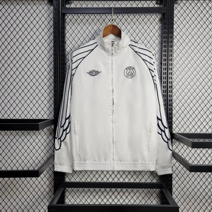 PSG 2025 Air Jordan Jacket White Windbreaker