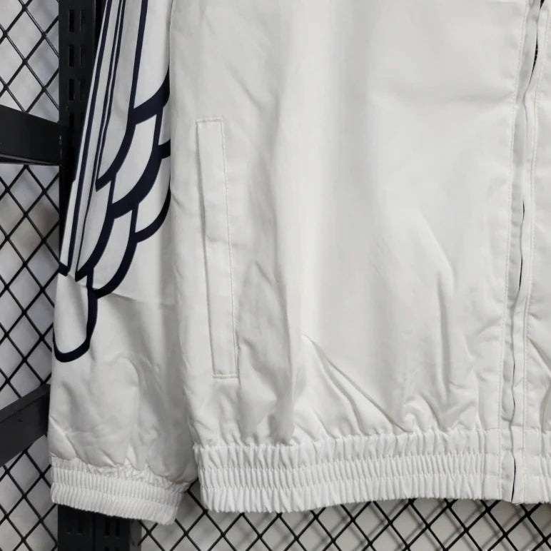 PSG 2025 Air Jordan Jacket White Windbreaker