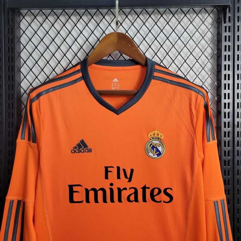 Camiseta de visitante alternativa de manga larga del Real Madrid 2013 L/S