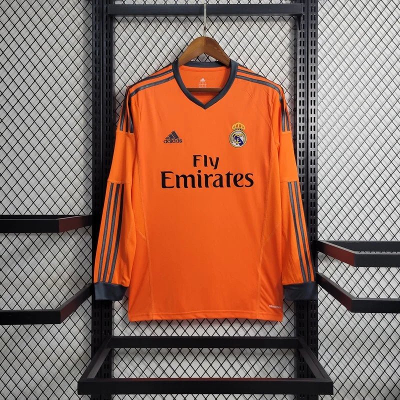 Camiseta de visitante alternativa de manga larga del Real Madrid 2013 L/S