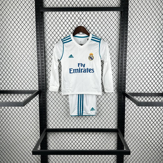 Camisola de criança de casa do Real Madrid 2017 L/S