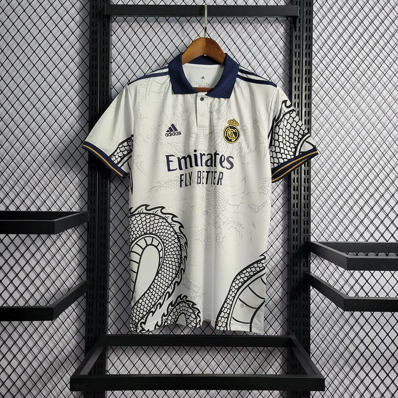 Real Madrid 2022 White Dragon Jersey