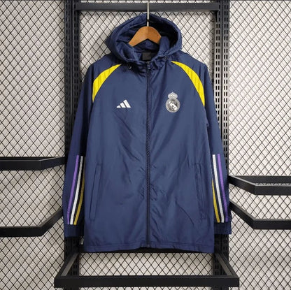 Coupe-vent bleu du Real Madrid 2023