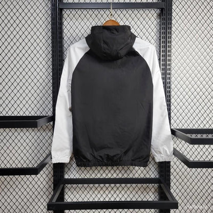 Real Madrid 2024 Black/White Windbreaker