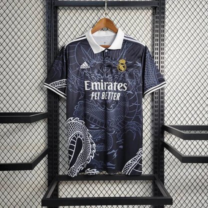 Speciale marineblauwe drakentrui Real Madrid 2024