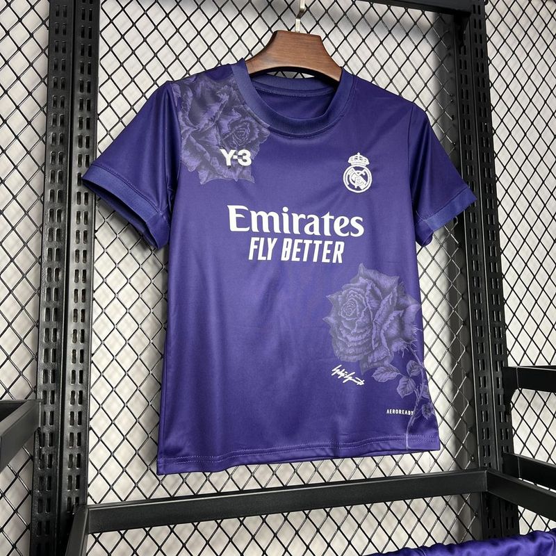 Real Madryt 2024 Y3 czwarta specjalna różowo-fioletowa koszulka
