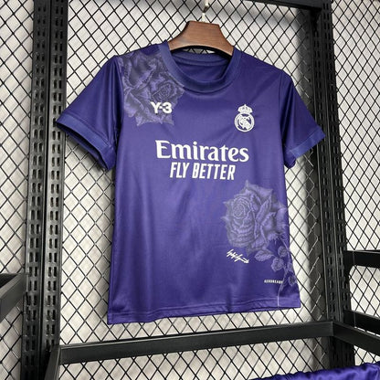 Real Madryt 2024 Y3 czwarta specjalna różowo-fioletowa koszulka