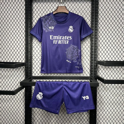 Real Madryt 2024 Y3 czwarta specjalna różowo-fioletowa koszulka