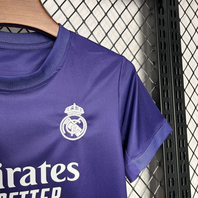 Real Madryt 2024 Y3 czwarta specjalna różowo-fioletowa koszulka