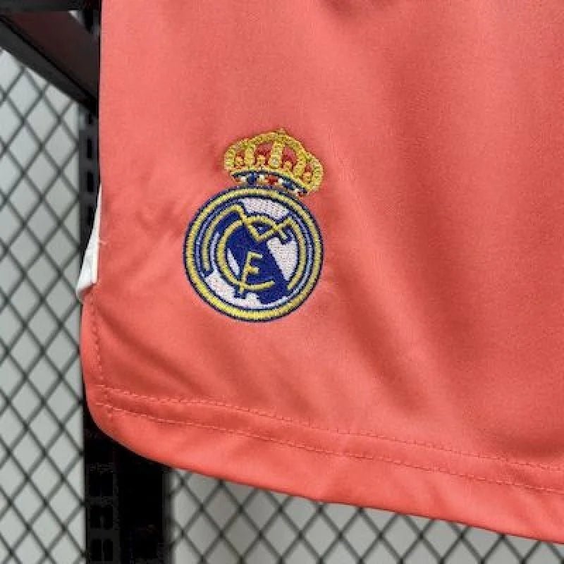 Real Madrid 2025 Goalkeeper Coral Red Kids Jersey