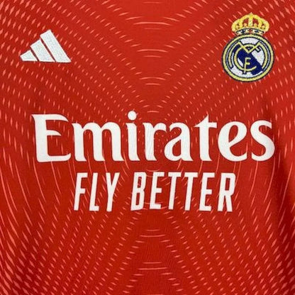 Real Madrid 2025 Goalkeeper Coral Red Kids Jersey