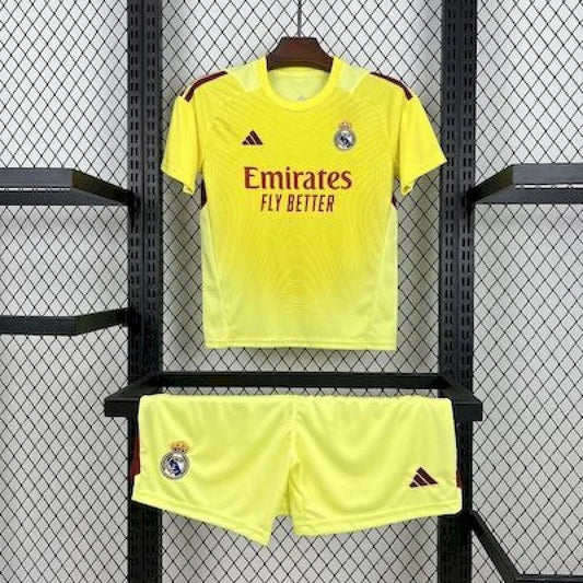 Real Madrid 2025 Torwarttrikot für Kinder in leuchtendem Gelb