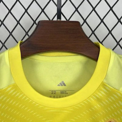 Real Madrid 2025 Goalkeeper Vibrant Yellow Kids Jersey