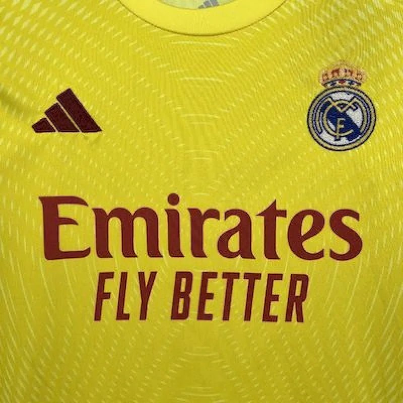 Real Madrid 2025 Goalkeeper Vibrant Yellow Kids Jersey