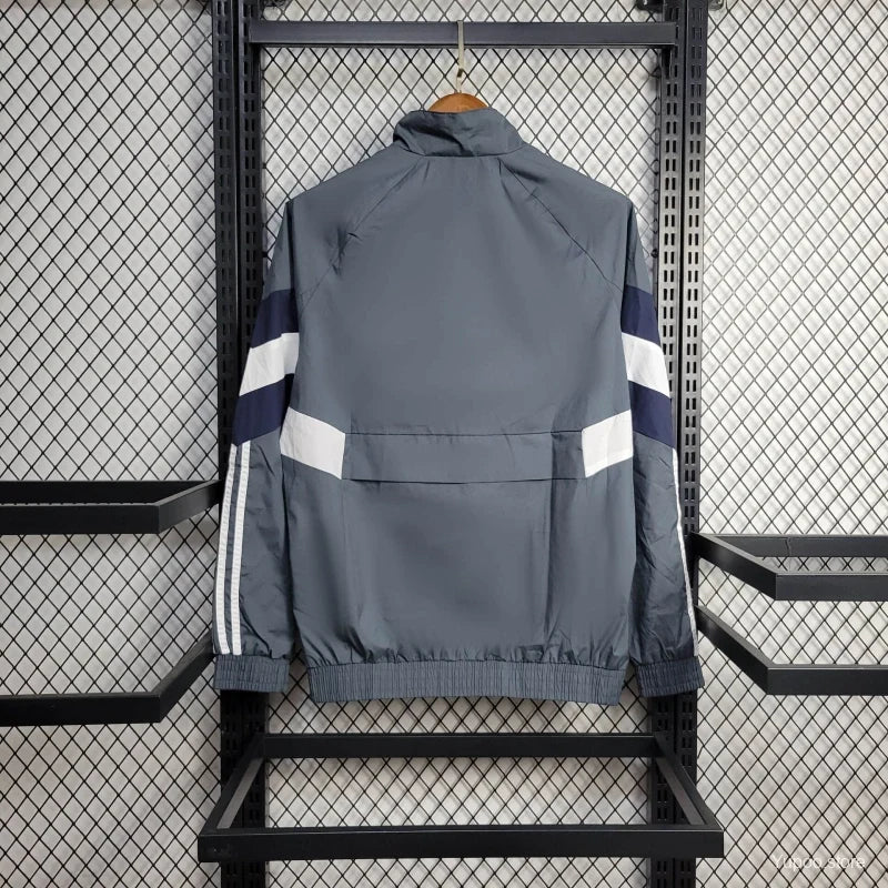 Real Madrid 2025 Jacket Grey Windbreaker