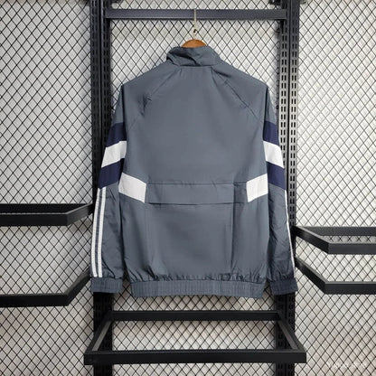 Real Madrid 2025 Jacket Grey Windbreaker