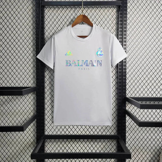 Camisola Branca Especial Real Madrid x Balmain 2023