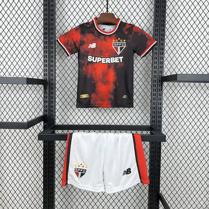 São Paulo 2024 Drittes Auswärtstrikot für Kinder in Smoke