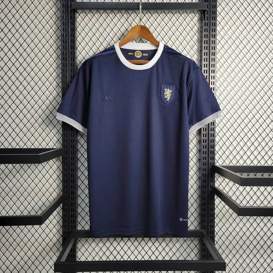 Schottland 2023 Marineblaues Trikot zum 150. Jubiläum