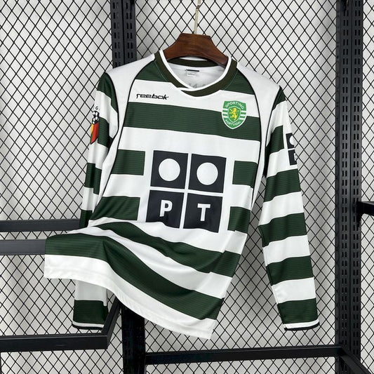 Sporting Lissabon 2001 L/S-Heimtrikot