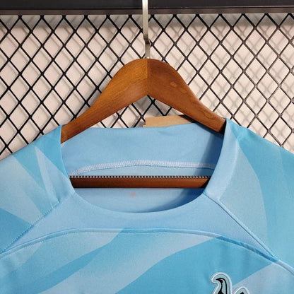 Camisola azul de guarda-redes do Tottenham 2023